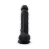N11118 SilexD 7inch Realistic Silicone Dual Density Dildo wSuctionCup balls black 2 1.jpg