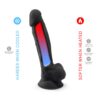 N11118 SilexD 7inch Realistic Silicone Dual Density Dildo wSuctionCup balls black 4.jpg