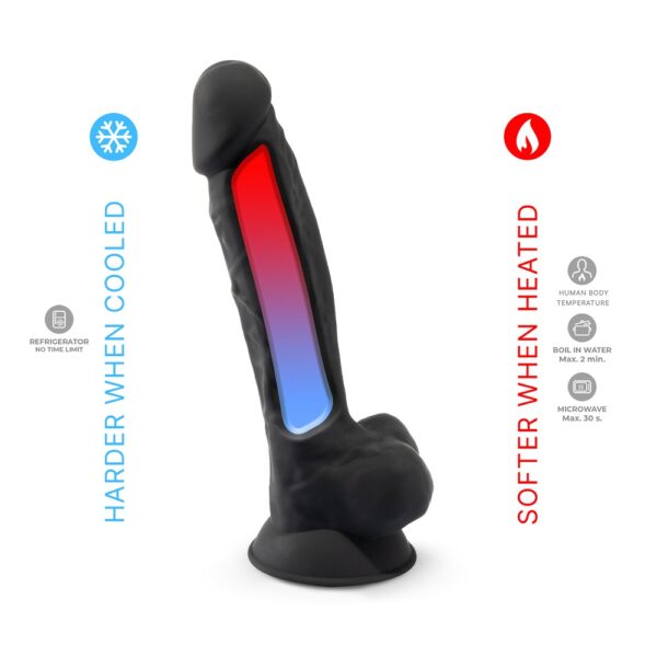 N11118 SilexD 7inch Realistic Silicone Dual Density Dildo wSuctionCup balls black 4.jpg