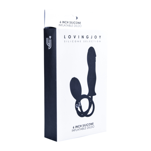 N11134 loving joy 6 inch silicone inflatable dildo pkg 1.jpg