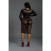 N12129 Moonlight Long Sleeve Lace Dress Black Plus Size 4.jpg