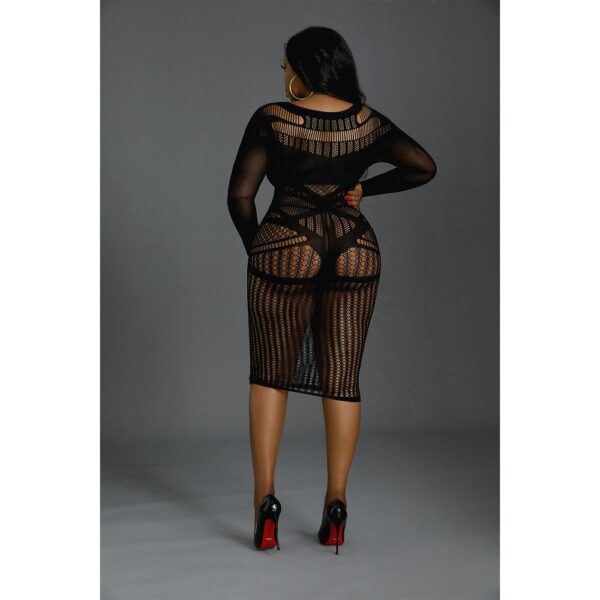 N12129 Moonlight Long Sleeve Lace Dress Black Plus Size 4.jpg