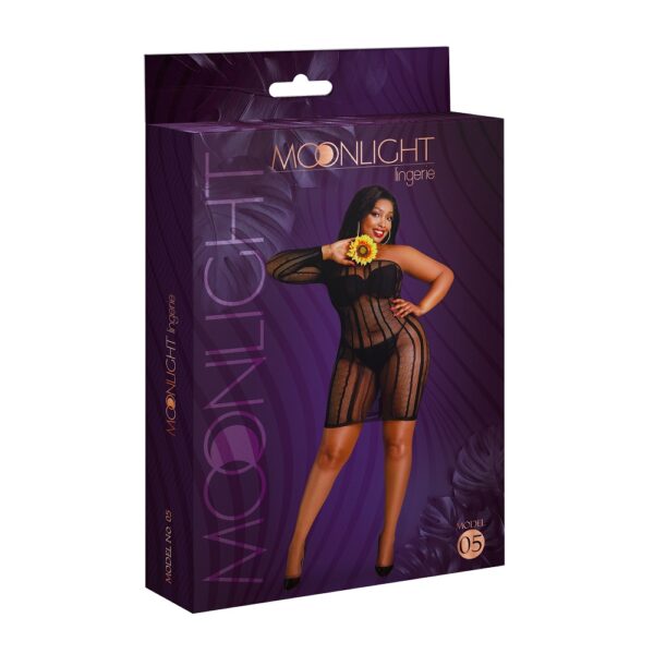 N12131 moonlight black stripe minidress plus size 5.jpg