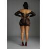 N12133 moonlight off shoulder black minidress plus size 4.jpg