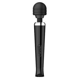 N12458 loving joy rechargeable magic wand vibrator black 1.jpg