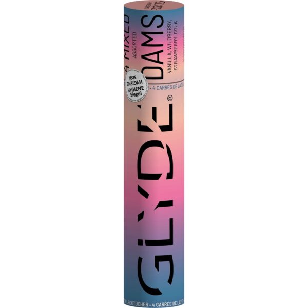 Glyde Vegan Dams Mixed Flavour 4 Pack Glyde Vegan Dams Mixed Flavour 4 Pack