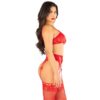 N13029 leg ave bra top string garter belt stockings red 3.jpg