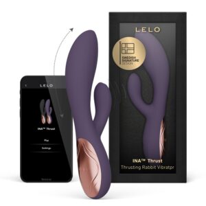 LELO Ina Thrust Thrusting Rabbit Vibrator Purple Twilight LELO Ina Thrust Thrusting Rabbit Vibrator Purple Twilight