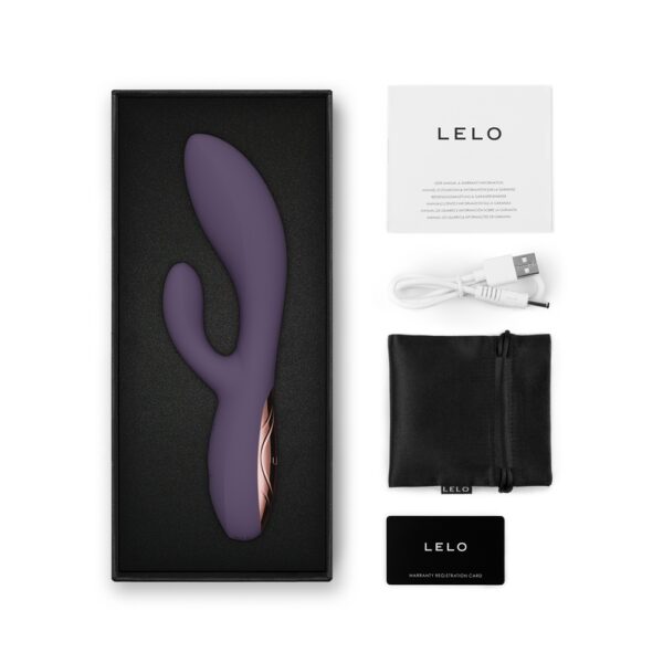 LELO Ina Thrust Thrusting Rabbit Vibrator Purple Twilight