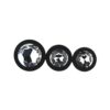 Toosh silicone butt plug black set of 3 clear stone jewel.jpg