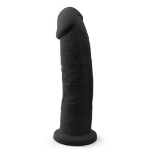 SilexD 9 inch Realistic Girthy Silicone Dual Density Dildo with Suction Cup Black SilexD 9 inch Realistic Girthy Silicone Dual Density Dildo with Suction Cup Black