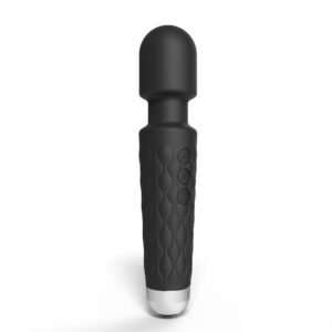 Loving Joy 20 Function Wand Vibrator Black Loving Joy 20 Function Wand Vibrator Black