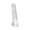 Loving Joy 8 Inch Dildo with Balls Clear Loving Joy 8 Inch Dildo with Balls Clear