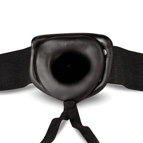 Unisex Hollow Strap-On 6 Inch Black Unisex Hollow Strap On 6 Inch Black
