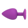 Loving Joy Jewelled Silicone Butt Plug Purple Large