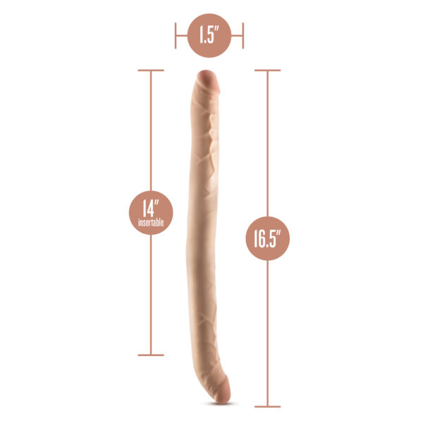 Dr Skin Posable Double Dong 16.5 Inches - Image 3